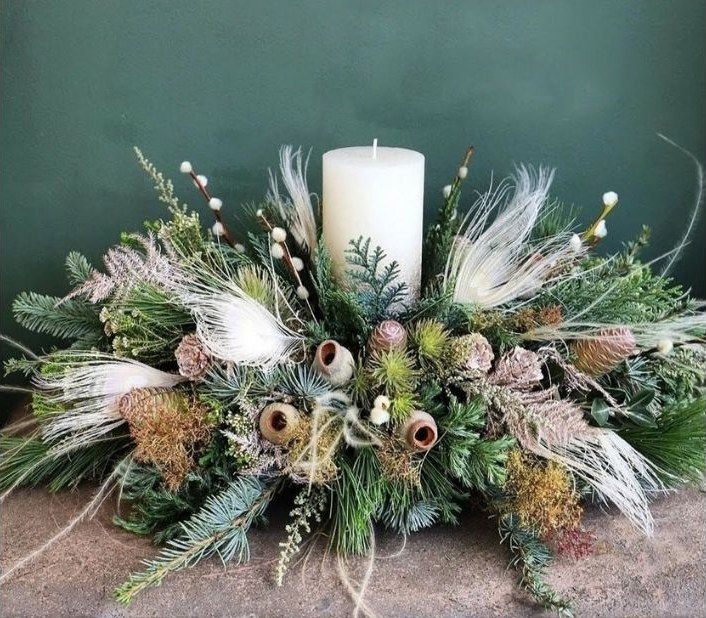 Christmas table centrepiece